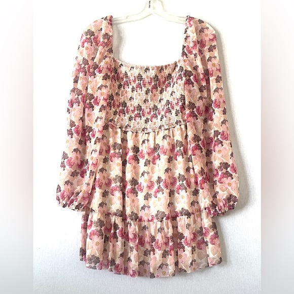 Aritzia Dresses & Skirts - ARITZIA Wilfred Tempest Pink Floral Mini Dress